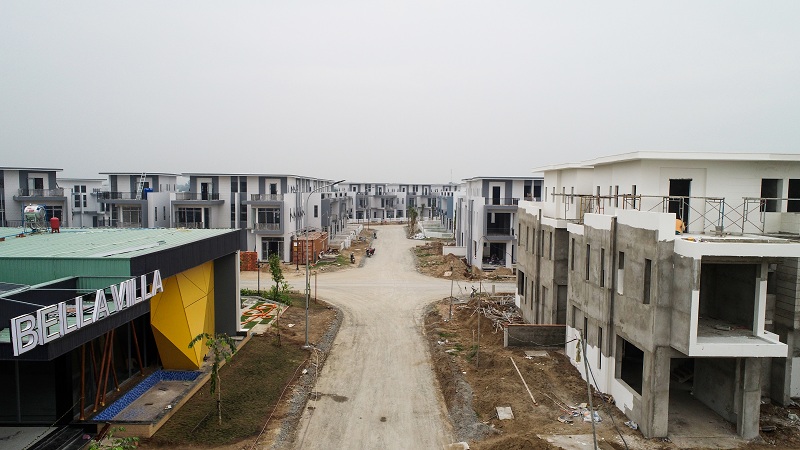 Hình ảnh thực tế dự án Bella Villa cập nhật ngày 09-01-2019